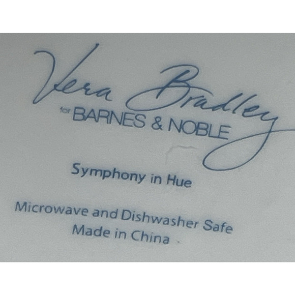 Vera Bradley Symphony in Hue Tea Mug with Lid For Barnes & Noble Floral Cup - Picture 9 of 11